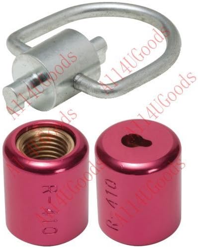 Locking Refrigerant One Key + Cap Pack of 4 HVAC R-410A (For Sale to EPA Certified Technicians Only)