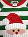 Green Stripes Santa Lounge Set Mud Pie Infant or Toddler Christmas Pajamas 9-12 months