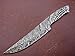 ColdLand Damascus Knife Blank Blade Hand Forged for Hunting Knife Making Supplies, Skinner Blank