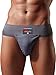 S&C Gym Cotton Supporter Jock Strap with Cup Pocket Athletic Fit Brief Multi Sports Underwear for Gym, Fitness, Cricket Outdoor Inner Wear Soft Underpant for Men's Grey Medium by Yogi Sports