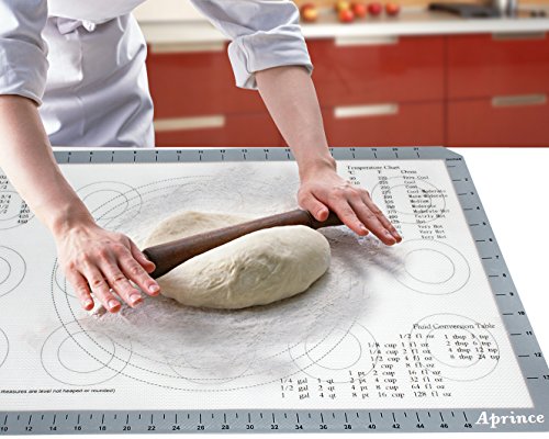 Aprince Silicone Baking Mat with Measurements - Extra Large 23.6" x 15.7" / Non-Stick Cookie Sheet / Non Stick Silicon Liner - Professional Grade (1) - Thumbnail 4