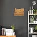 Totally Bamboo Oregon State Shaped Bamboo Serving and Cutting Board