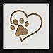 Paw Print Pet Love Dog Style 15408 DIY Plastic Stencil Acrylic Mylar Reusable