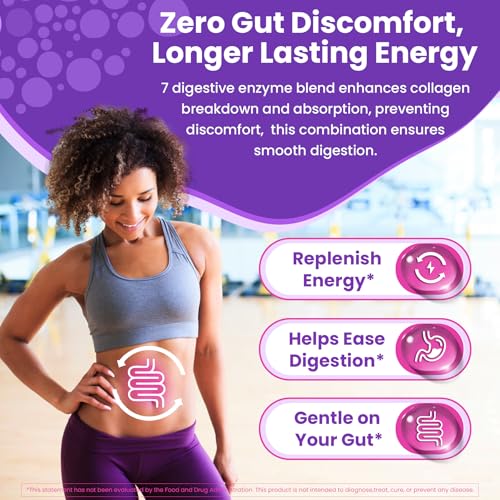 Collagen Gummies for Women & Men 3000mg, Hydrolyzed Collagen Peptides with Antioxidant Blend & Digestive Enzymes, Multi Collagen (Type I,II,III,V,X) for Anti-Aging, Hair, Skin, Nails, Sugar Free,60Cts