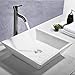 Comllen White Porcelain Ceramic Vessel Bathroom Sink Art Basin
