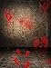 Gejoy 100 Pieces Bloody Footprints Floor Clings, Bloody Handprint Footprint Window Clings Decals, Bloody Handprint and Footprint Clings Horror Wall Floor Decor for Halloween (8 Sheets)