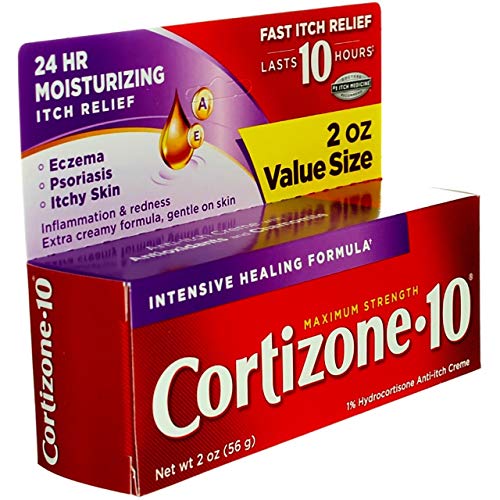 Cortizone 10 Maximum Strength Intensive Healing formula, 2 Ounce (Pack of 2), AntiItch Cream