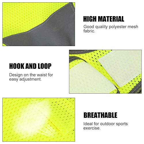 VGEBY1 Sport Vest, Breathable Polyester Mesh Reflective Vest for Running Cycling Walking