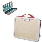 DODXIAOBEUL Portable Drawing Board with Bag,Red Travel Art Case,Art Supplies Case, Drawing Storage Bag Perfect for Travel