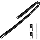 LMioEtool R18 7mm x 7mm(Inner H x Inner W) Black Plastic Cable Wire Carrier Drag Chain 1M Length for CNC, with End Connectors - Bridge Type (Non-openable)