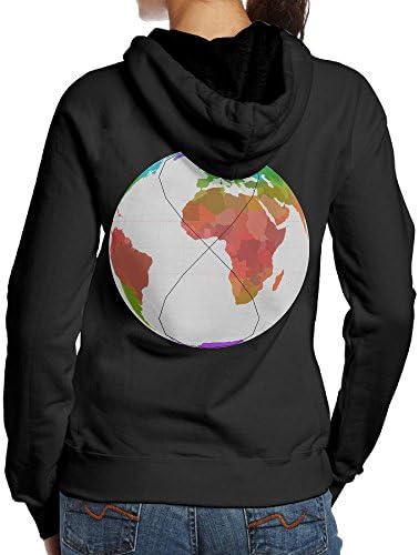 Latitude and Longitude Womens Hoodies Back Print Pullover Hoodie