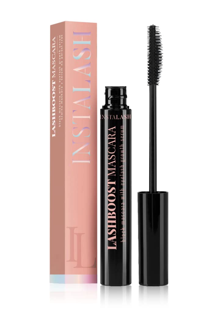 INSTALASH LASHBOOST Lash Serum 10 ml, Mascara Black, Eyelash Serum, Thicker and Stronger Lashes
