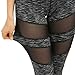 SOUTEAM Yoga Pants,Women's Power Flex Workout Yoga Capris Pants Leggings(Large, 001_Snow_Grey)