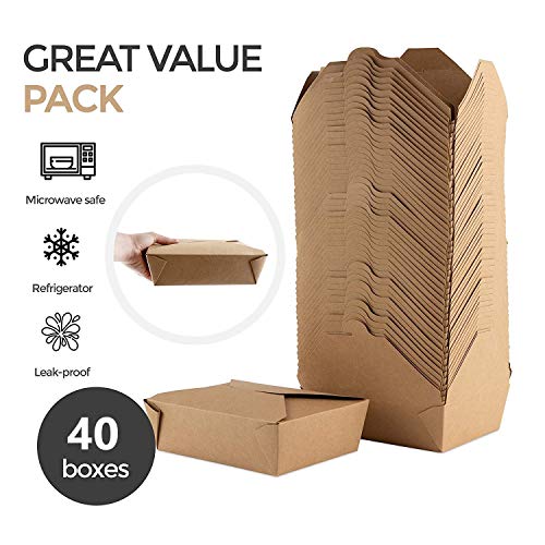 1 Microwaveable+Kraft+Grease+Resistant+Containers