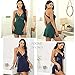 ADOME Women Chemise Lingerie V-Neck Nightie Full Slips Lace Babydoll Sleepwear Dress(S-XXXL)