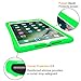 Fintie Case for iPad 9.7 2018 2017 / iPad Air 2 / iPad Air - [Honey Comb Series] Light Weight Anti Slip Kids Friendly Shock Proof Silicone Protective Cover for iPad 6th / 5th Gen, Green