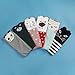 Menghao 6 Pairs Knee Socks Girl for 5-12Years Old-Summer Spring Socks for Kids Animal Cat Fox Bear Cotton Stockings