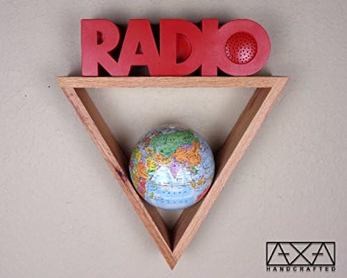 SINGLE Small Wooden Geometric Triangle Shelf