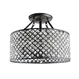 Jojospring 4-light Round Crystal Ceiling Chandelier