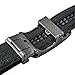 LJCCQ Leather Belts For Men Automatic Buckle Ratchet Genuine Soft Slide Holeless Belts Long 52