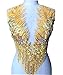 Zbroh 4colour Handmade Rhinestones Lace Applique Crystal Trimming Patches 60 * 33cm for Dress Accessory