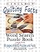 Circle It, Quilting Facts, Large Print, Word Search, Puzzle Book by