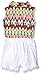Limited Too Baby Girls' Aztec Print Sleeveless Blouse with Wrap Short Romper