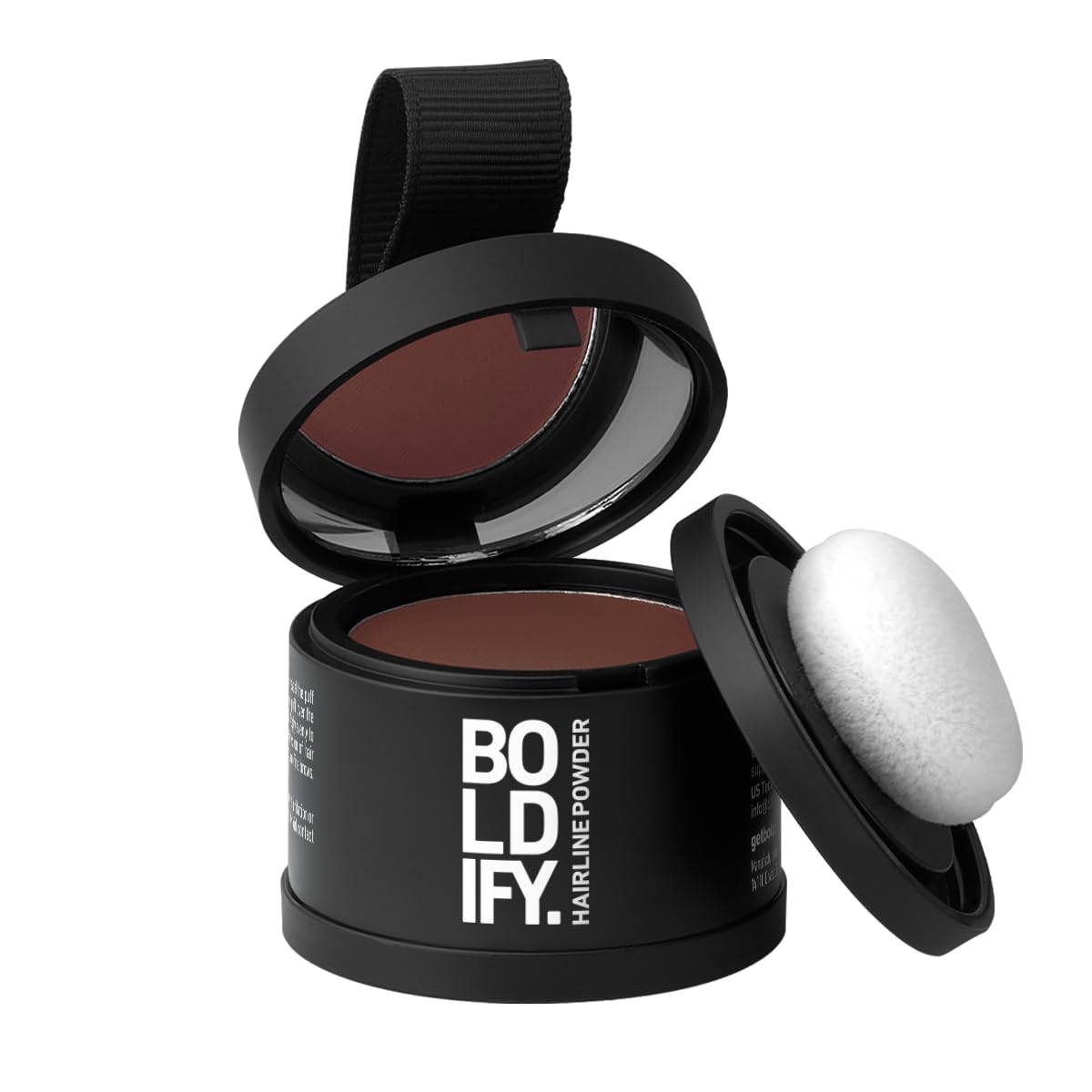 BOLDIFY Hairline Powder - Root Touch Up Hair Color for Gray Coverage - Bald Spot Concealing Hair Powder for Women and Men - 24-Hour Stain-Proof - Auburn