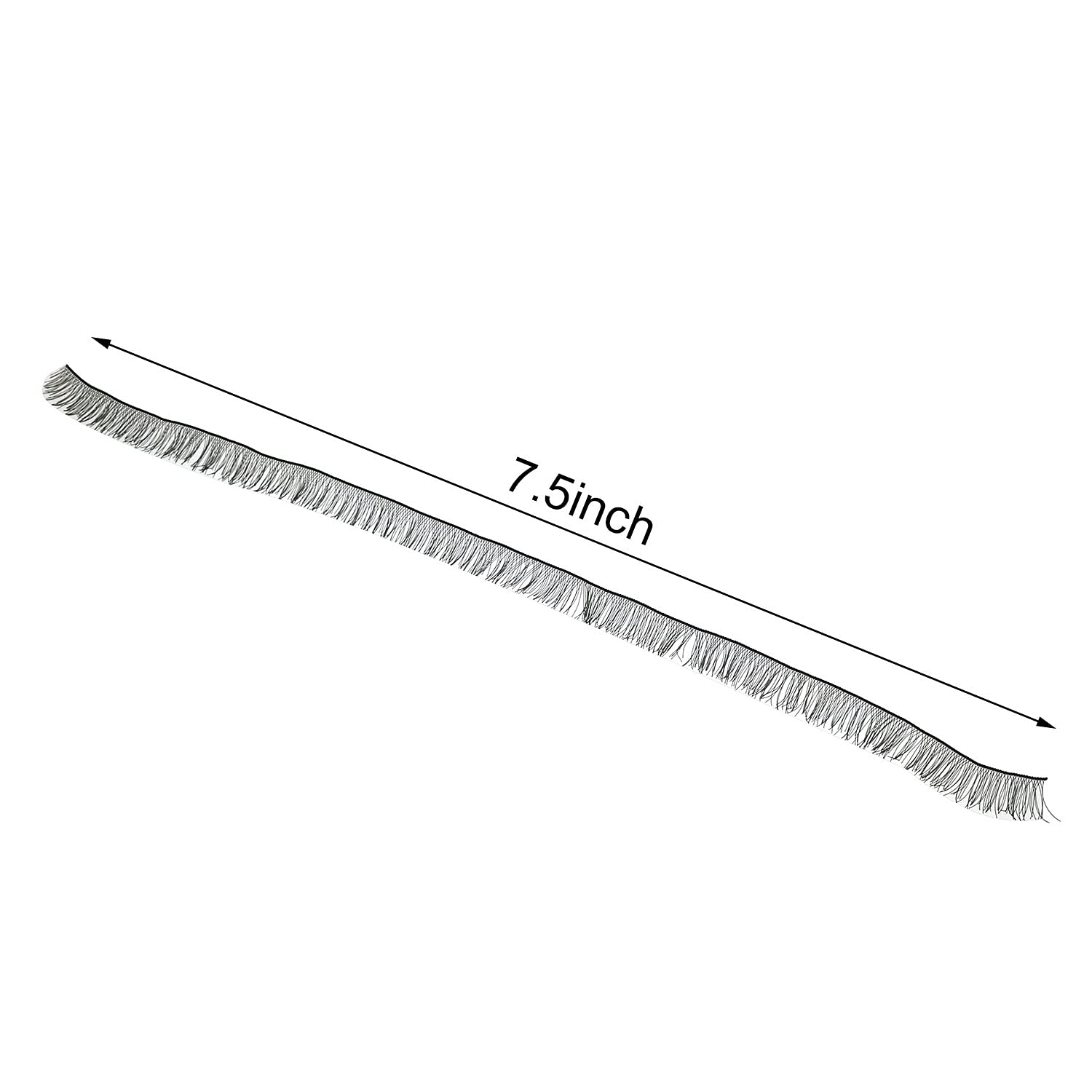 15pcs Doll Eyelashes Strips 20cm Length 8mm Width Fake Eye Lashes Baby Dolls Accessories 3 Colors (Brown, Black, White) 5pcs Each Color