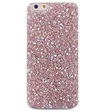 iPhone 8 Plus/7 Plus Bling Case Sparkle Ombre Sequins Polka Dot Air Prism Glitter Translucent Soft TPU Flexible Slim 3D Design Case Cover for iPhone 8 Plus/7 Plus(Pink)