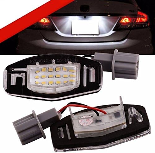 Aurorao 2pcs 18 LED License Plate Light For Acura TL TSX MDX Honda Civic Accord