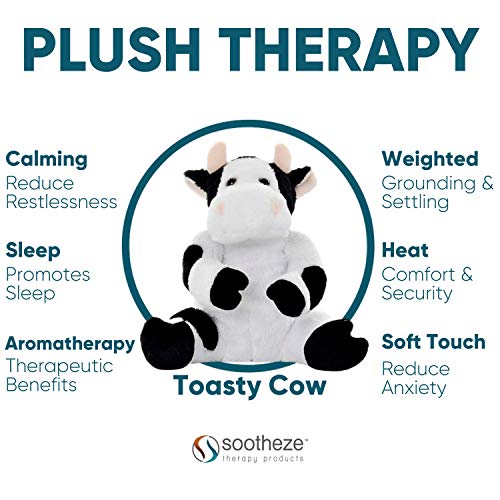 Sootheze Toasty Cow Scented Stuffed Animal Toy Microwavable Hot Cold