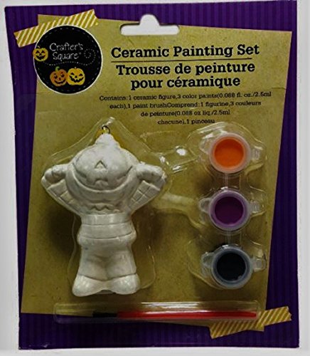 Halloween Figurine Ceramic Paint Sets, 4-set Bundle