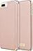 kate spade new york Protective Folio Case for iPhone 7 Plus - Saffiano Rose Gold with Logo Plate