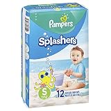Pampers Splashers Swim Diapers Disposable Swim Pants, Small (13-24 lb), 12 Count