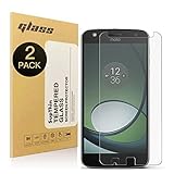 [2-Pack] Moto Z Play Glass Screen Protector,SupThin Moto Z Play Droid 5.5 Screen Protector Tempered Glass-Transparent -0.25mm Screen Protection HD Ultra Clear