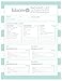 bloom daily planners Double Sided Travel Packing List & Daily Outfit Organizer - Vacation/Trip Planning Checklist Pad - 8.5” x 11”