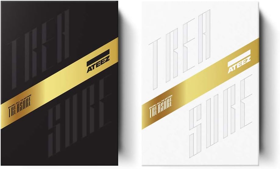 KQ Entertainment ATEEZ - Treasure EP.FIN : All to Action Album+Poster+Extra Photocards Set (A+Z ver. Set + 2 Folded Posters)