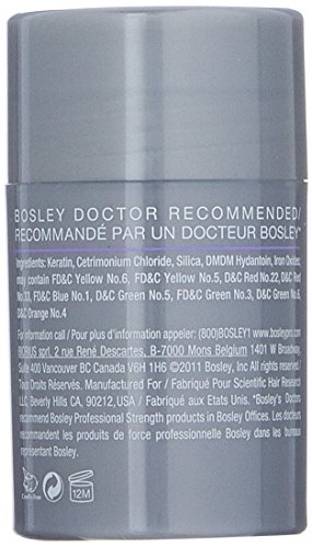 Bosley Professional Strength Hair Thickening Fibers, Black, 0.42 oz.