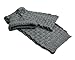 Lanzom® Women Lady Fashion Winter Warm Knitted Hat and Scarf Set Skullcaps (Gray)