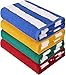 Utopia Towels Cabana Stripe Variety Pack Beach Towels (30 x 60 Inches) - 100% Ring Spun Cotton Large Pool Towels, Soft and Quick Dry Swim Towels (Pack of 4)