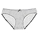 ABClothing Women's Cotton Low Rise Bikini Underwear 6 Pack Black Multi-Color XS/2XL