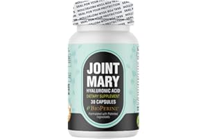 JOINT MARY Hyaluronic Acid Supplement– Advanced Joint Support with Hydrolyzed Collagen, Turmeric, Glucosamine, MSM, Vitamin C – 30 Capsules