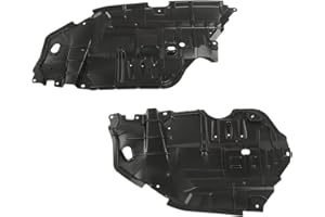PIT66 Front Engine Splash Shield Compatible with Toyota Camry 2012 2013 2014 Under Lower Engine Splash Guard Pair Set Driver and Passenger Side 5144206140, 5144106150, TO1228178, TO1228177
