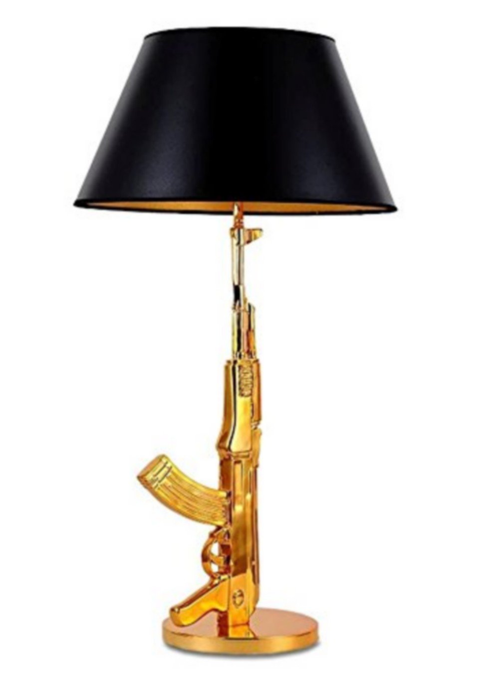 Weapon Gun Lamp AK47 Kalashnikov Gold Foot Floor Table Lamp Amazon.co