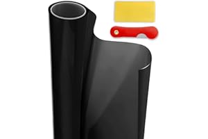 MG MEGA OTO MARKET Car Window Tint Film for Auto Sun Shade Roll 15% VLT Black Universal Fit Width 20'' x Length 20 Ft Roll | Automotive Baby Protection Passenger Privacy Sunlight Heat UV Block and Scratch Resistant