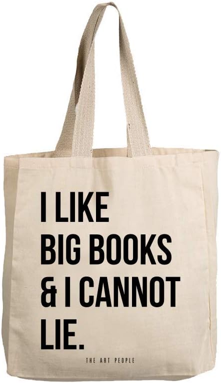The Art People India Canvas Big Books Shoulder Tote Bag (White)
