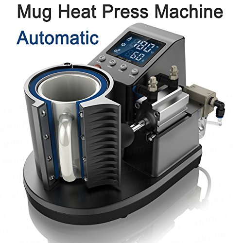 New Design Mini Pneumatic Mug Heat Press Machine / Automatical Sublimation Transfer Mug Printing Machine