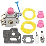 Butom C1Q-W40A Carburetor with Fuel Line Filter for Husqvarna 128cd 128ld 128l 128c 128ldx 128r 128rj 128djx 125r 125rj 545081848 5450060-62 String Trimmer