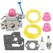 Butom C1Q-W40A Carburetor with Fuel Line Filter for Husqvarna 128cd 128ld 128l 128c 128ldx 128r 128rj 128djx 125r 125rj 545081848 5450060-62 String Trimmer